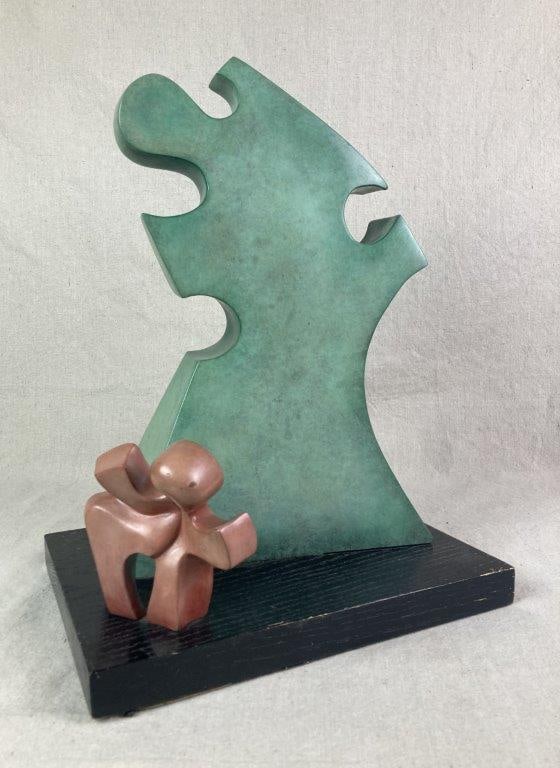 Bronze Abstract Sculpture by Theo Sable (1 of 7)