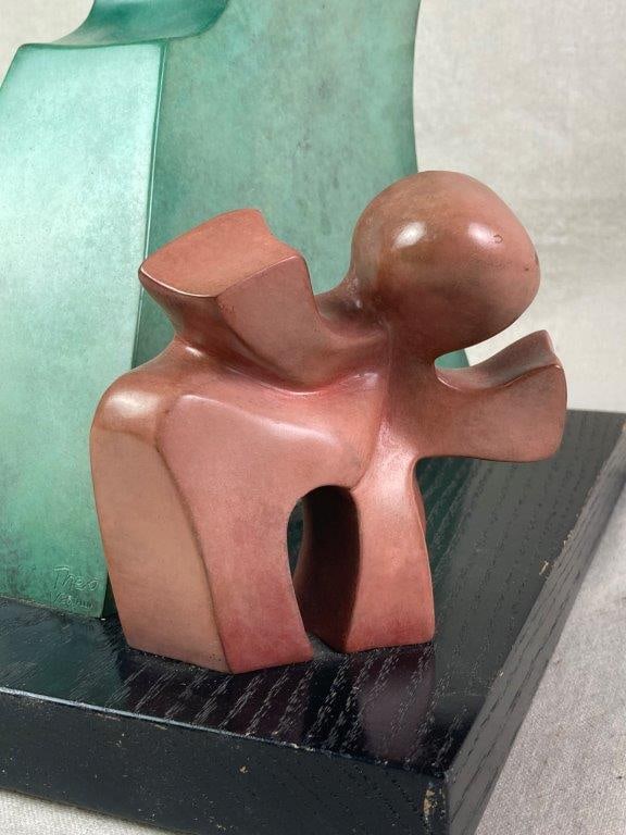 Bronze Abstract Sculpture by Theo Sable - 7