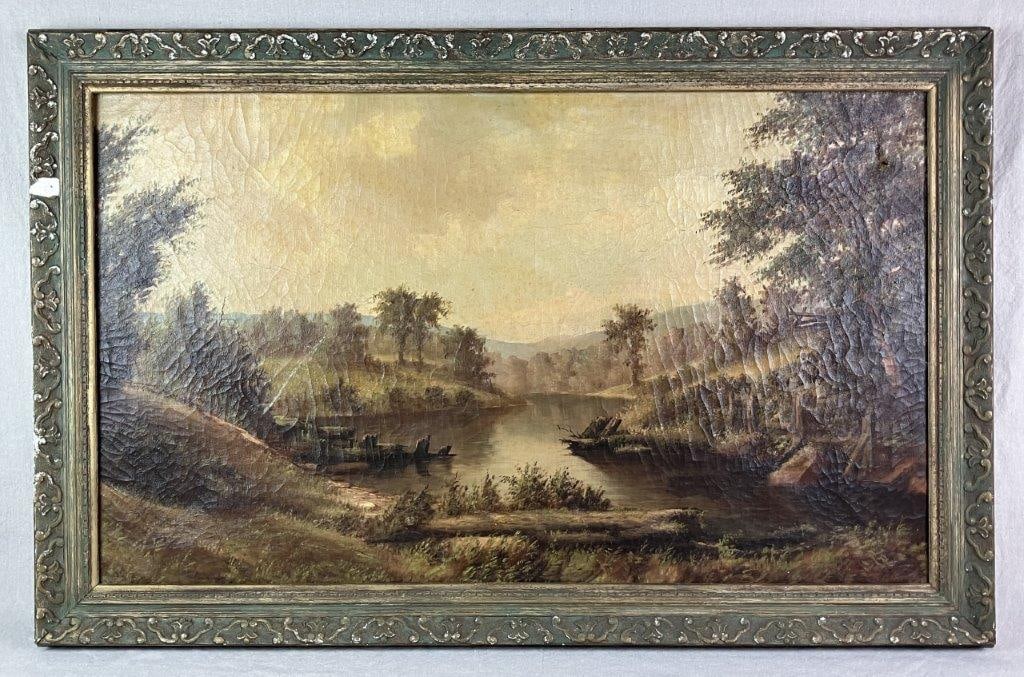 Nelson Bowdish Landscape Oil Painting, 19th Century (1 of 10)