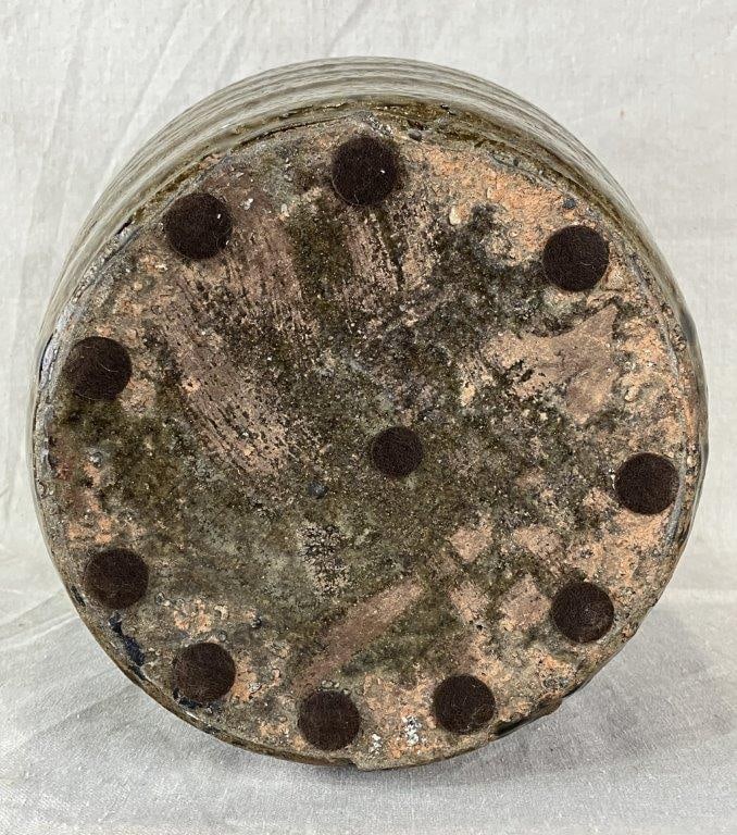 North Carolina Alkaline Glaze Stoneware Storage Jar - 12