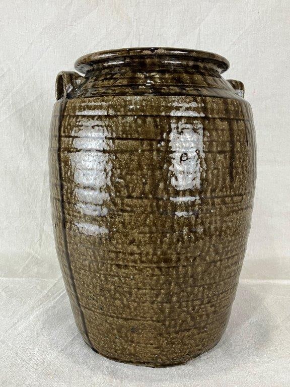 North Carolina Alkaline Glaze Stoneware Storage Jar - 2