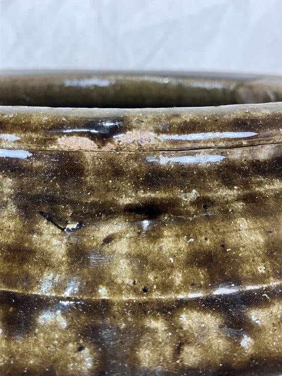 North Carolina Alkaline Glaze Stoneware Storage Jar - 4
