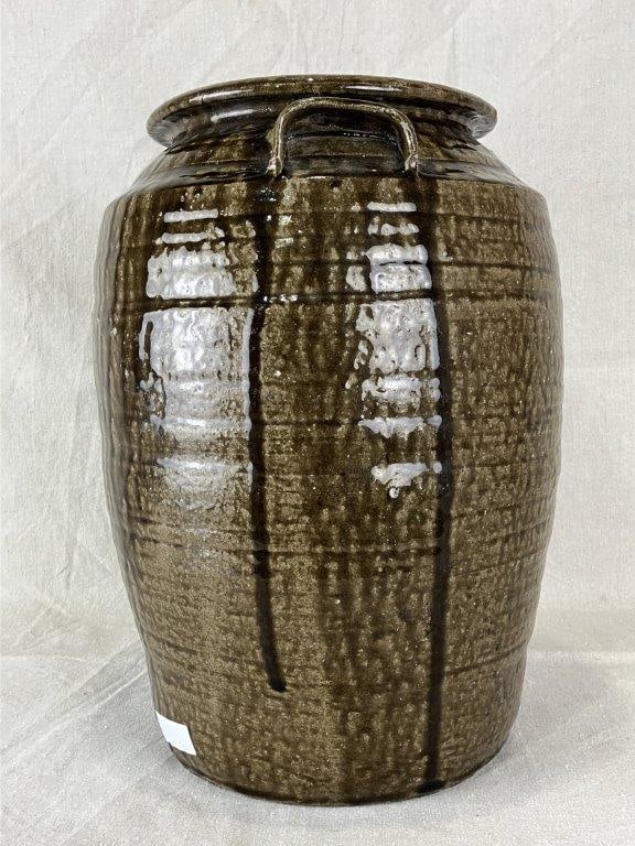 North Carolina Alkaline Glaze Stoneware Storage Jar - 6