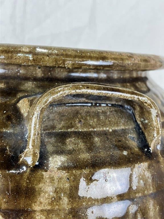 North Carolina Alkaline Glaze Stoneware Storage Jar - 7