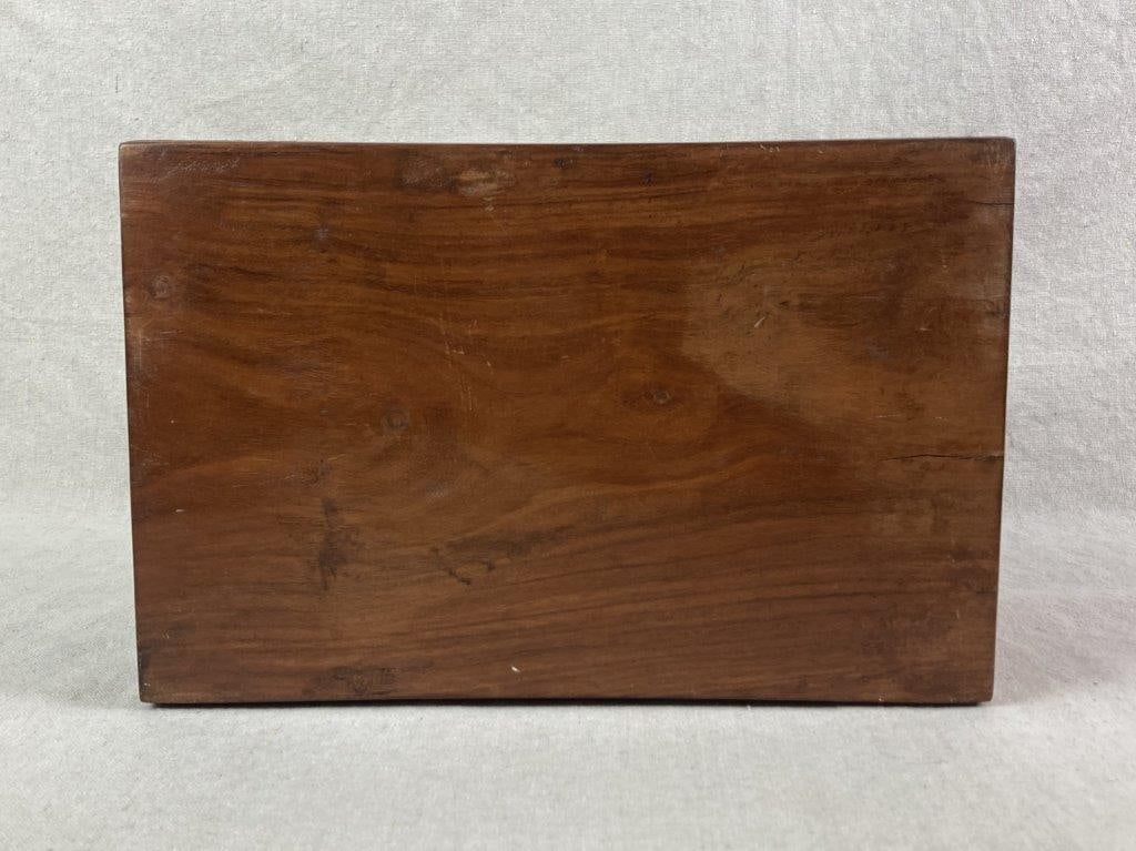 Exquisite Brass Inlaid Jewelry Box - 9