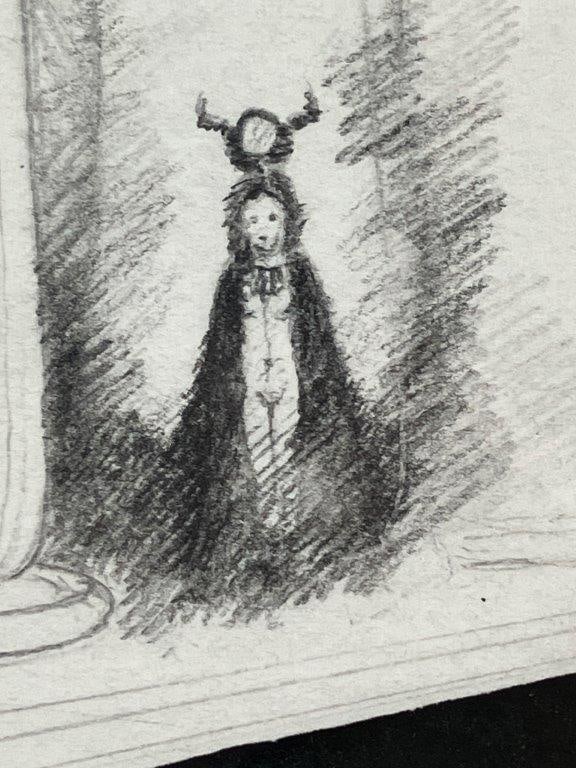 Egyptian Serigraph Print with Graphite Drawing, 1979 - 5