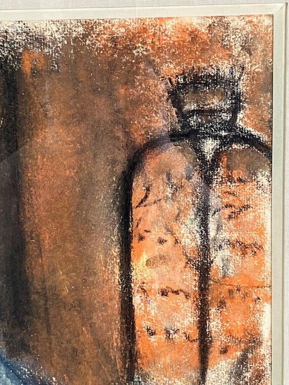 Two Rabbis with Torah, Pastel, 20th Century - 3