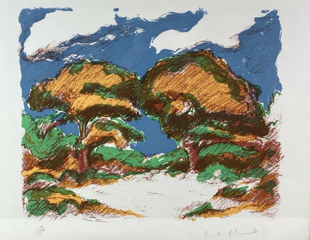 Abstract Landscape, Serigraph, Paul Rhoads - 2