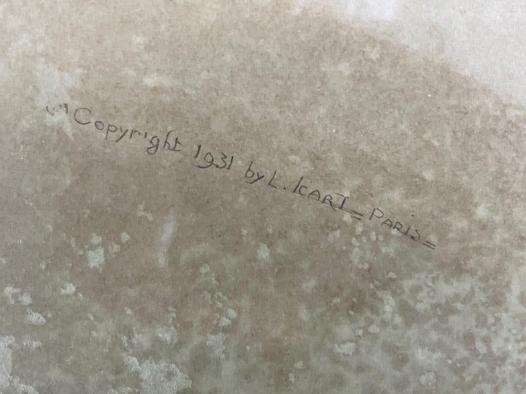 The Woman with the Black Fan Etching, Louis Icart - 4