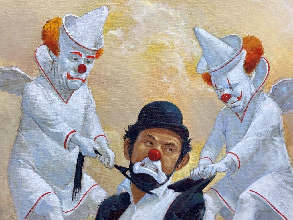 Robert Owen, Clown Hell, Oil Painting - 3