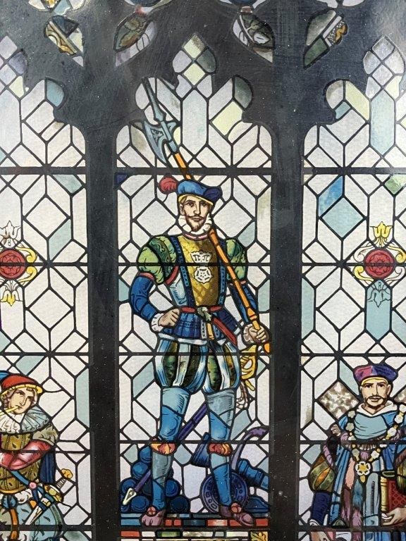 The Seven Stages of Man Stained Glass Style Panel - 2