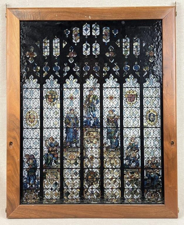 The Seven Stages of Man Stained Glass Style Panel - 7