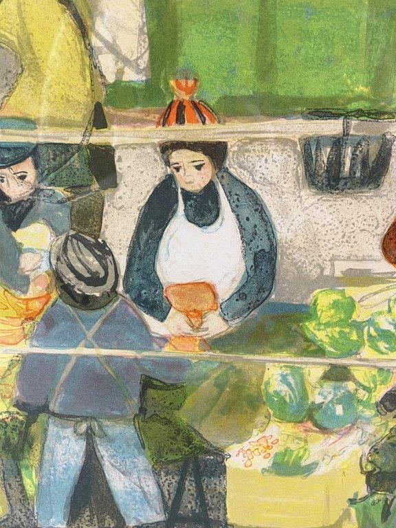 Vegetable Market, Lithograph, Nathalie Chabrier - 5