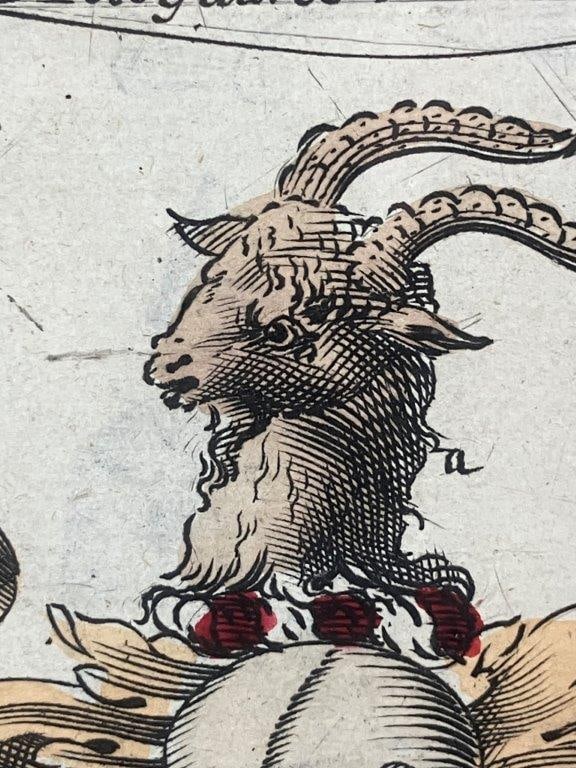 18th Century Coats of Arms, Colored Engravings - 7