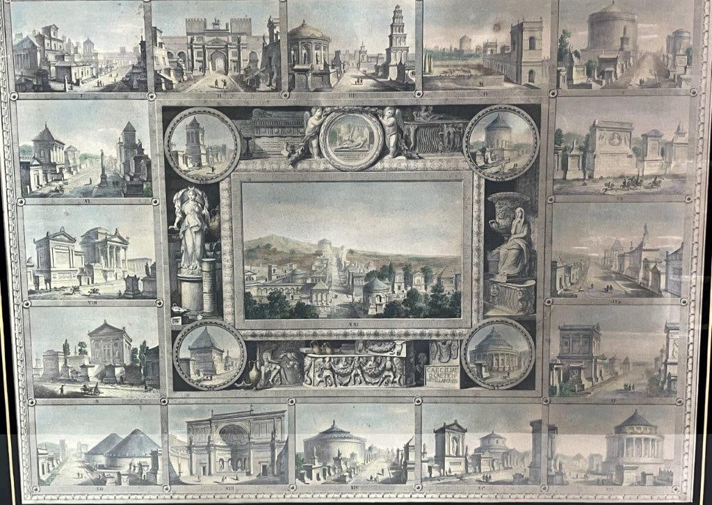 19th Century, A Grand View of Appian Way, Etching - 2