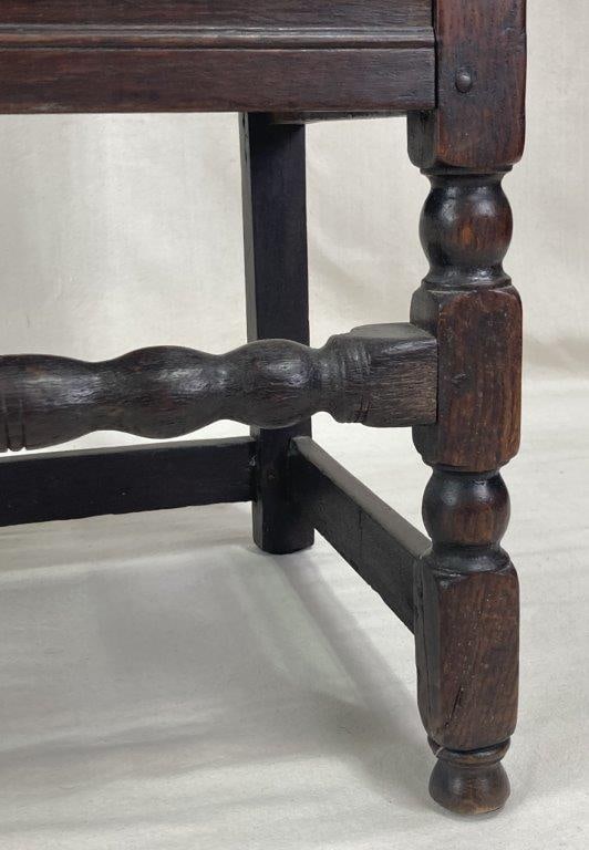 William and Mary Period Carved Oak Chair, Circa 1680-1690 - 7