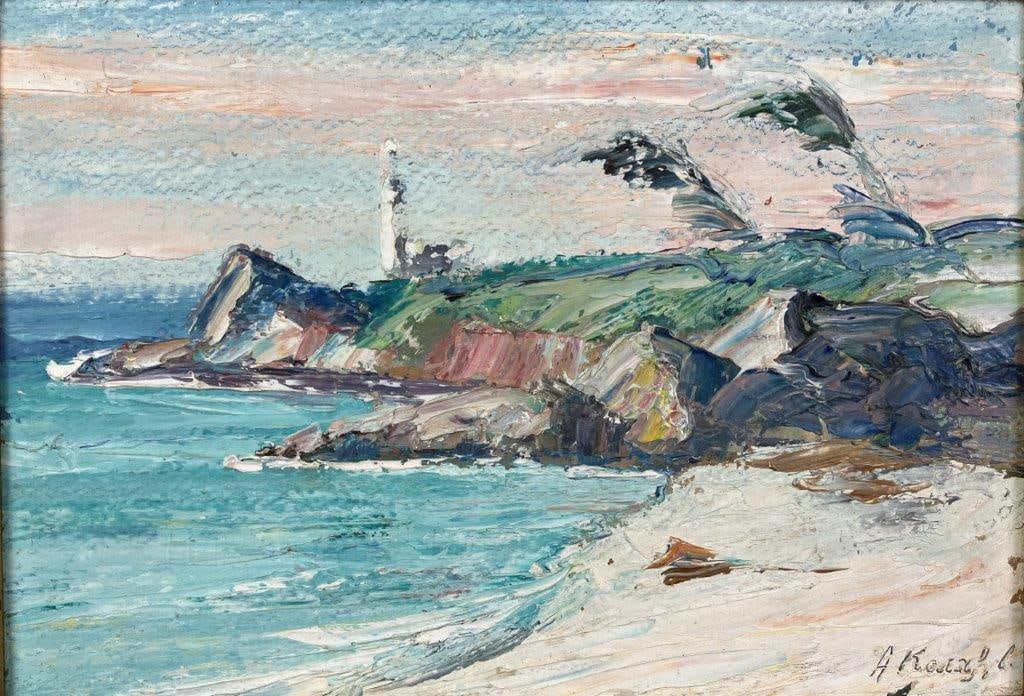 Coastal Landscape Oil Painting - 2