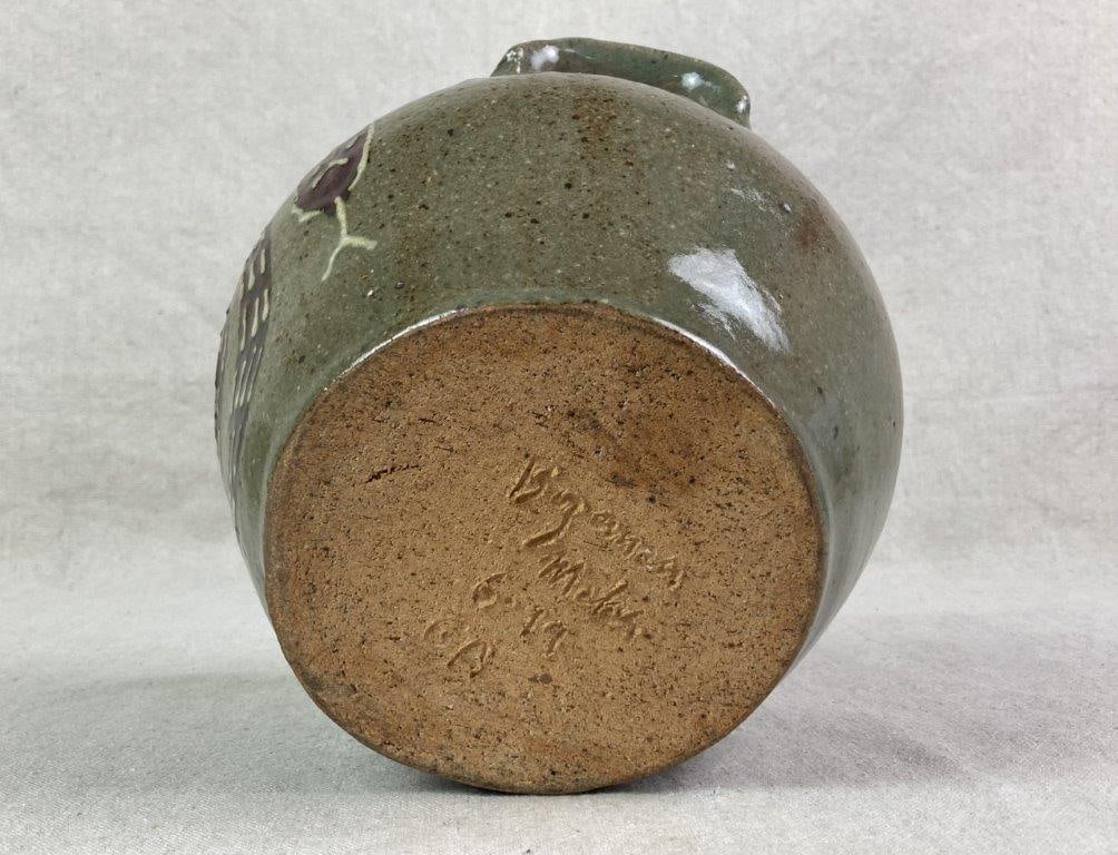 Jim Bozeman Stoneware Snake Pot - 8