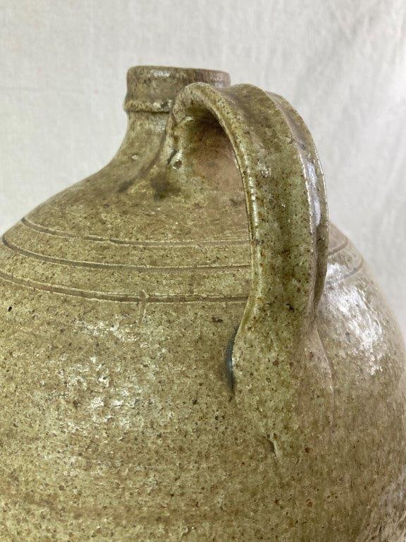 White County Georgia Alkaline-Glazed Two Gallon Jug, Attributed to Isaac Craven - 6