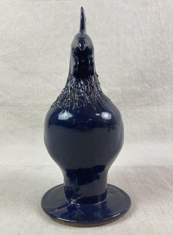 Signed Wayne Hewell Pottery Rooster - 2