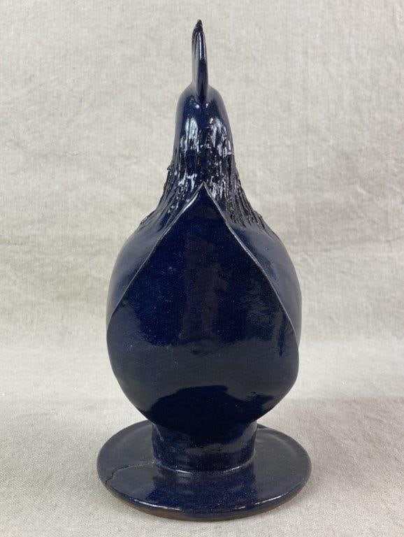 Signed Wayne Hewell Pottery Rooster - 5