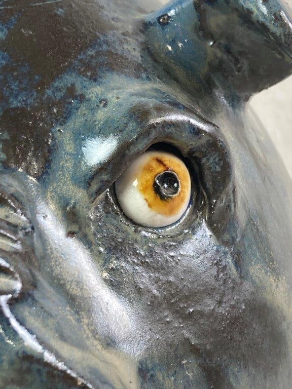 Signed Billy Joe Craven Pig Face Jug - 4