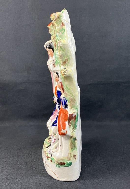 Staffordshire The Lover's Rival Spill Vase - 10