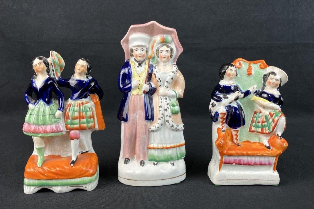 Three Staffordshire Figures - 5