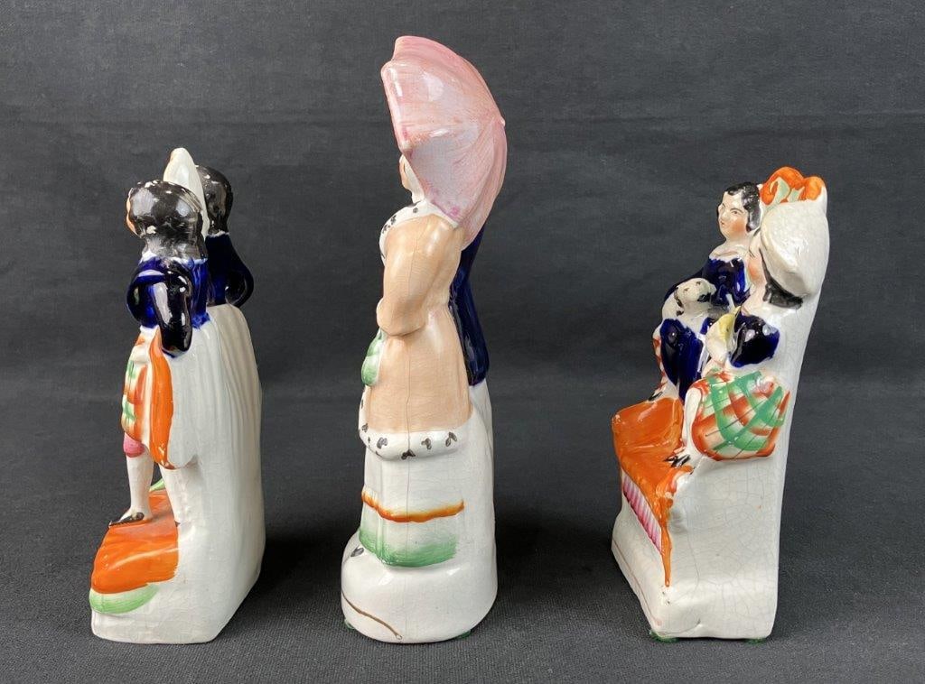 Three Staffordshire Figures - 9