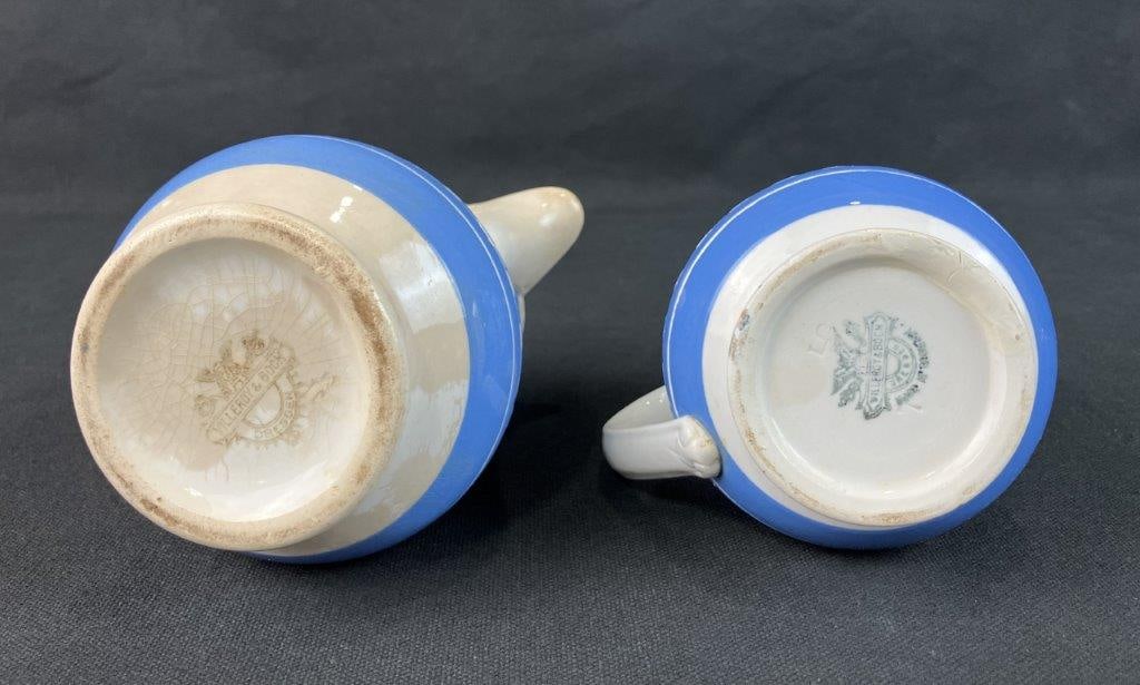 Three Graduated Checker Ware Jugs, Villeroy & Boch - 17