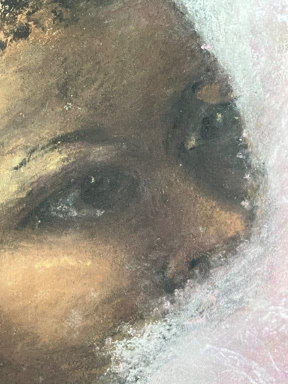 Bill Key, Childs Portrait, Oil Pastel Drawing - 3