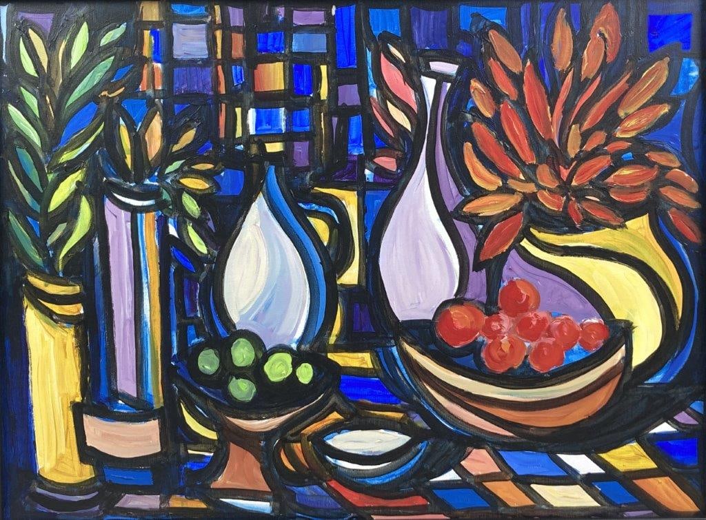 Walter Taft Bradshaw, Abundantly Colorful II, Still Life Painting - 2