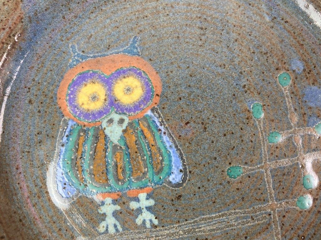 Studio Pottery Stoneware Plates - 8