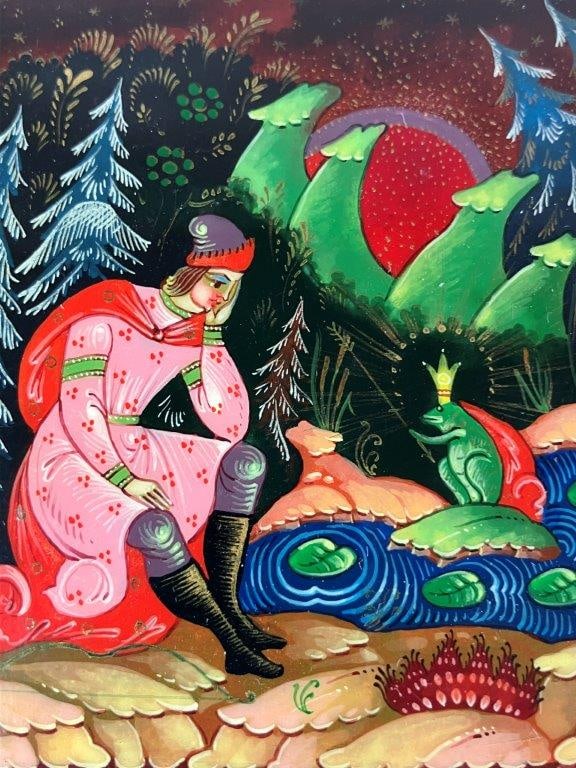 Hand Painted Russian Lacquer Box - 5