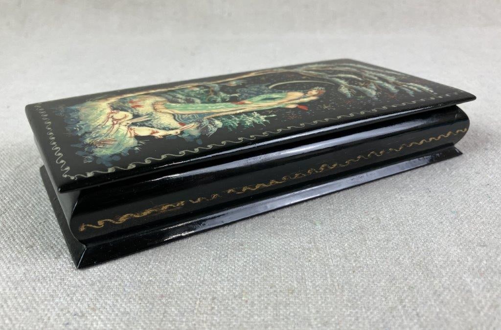 Hand Painted Russian Lacquer Box - 2