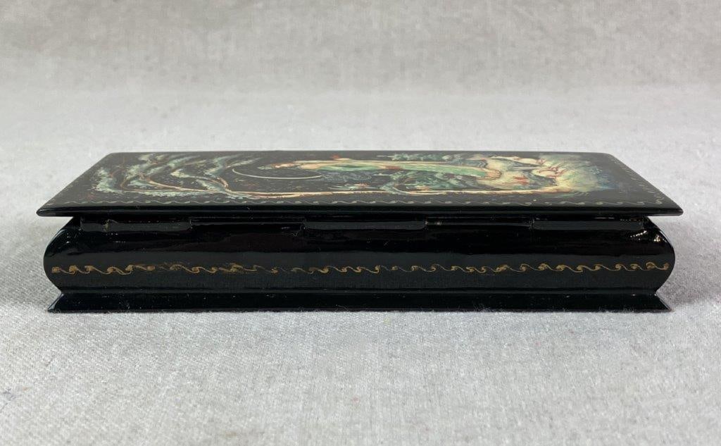 Hand Painted Russian Lacquer Box - 7