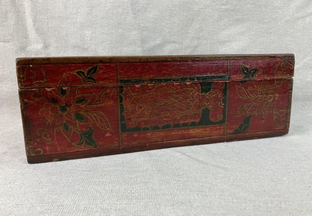 Folk Art Hand Painted Box - 2