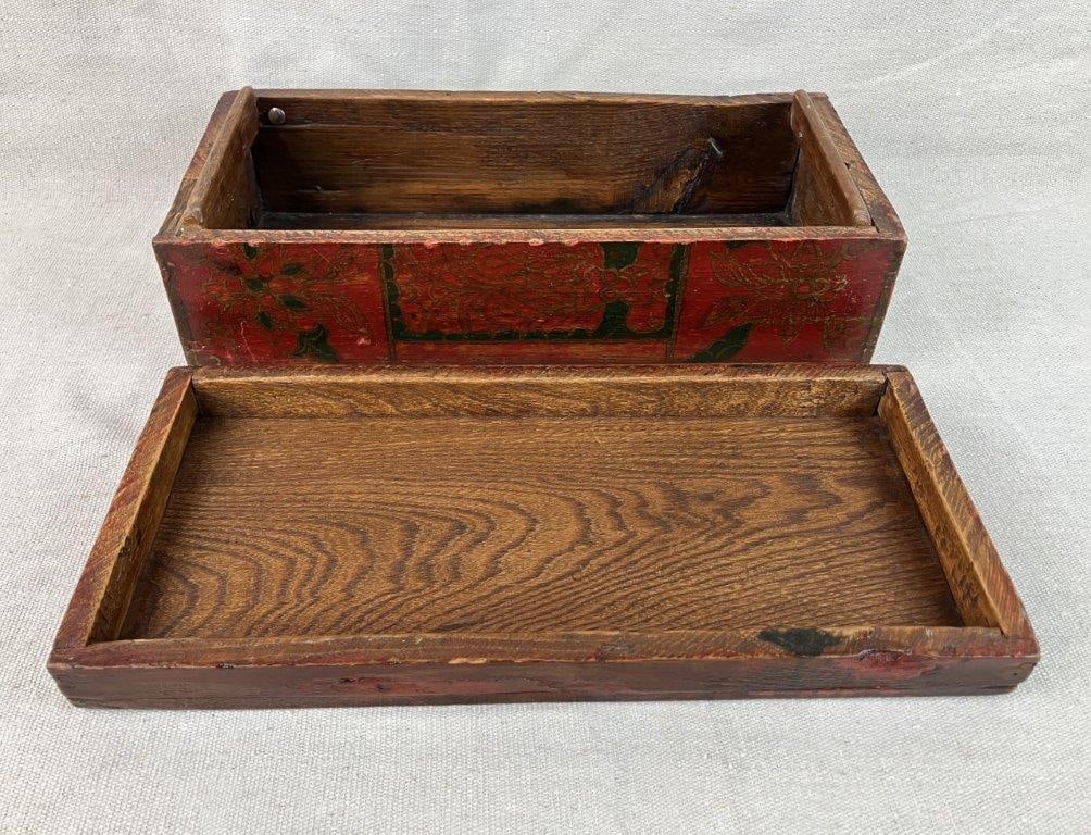 Folk Art Hand Painted Box - 6
