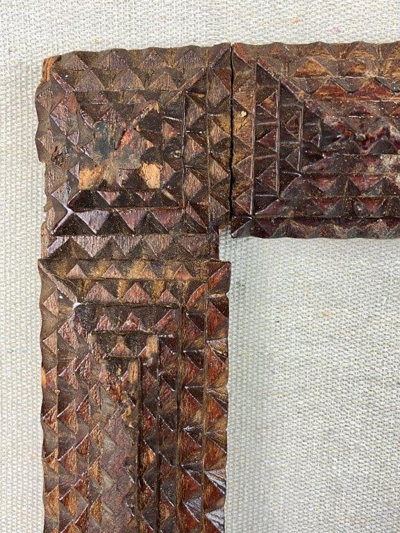 Tramp Art Criss Cross Frame - 2