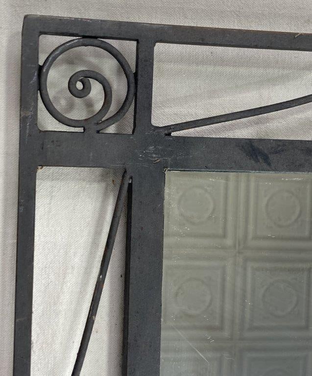 Wrought Iron Scrollwork Mirror - 2
