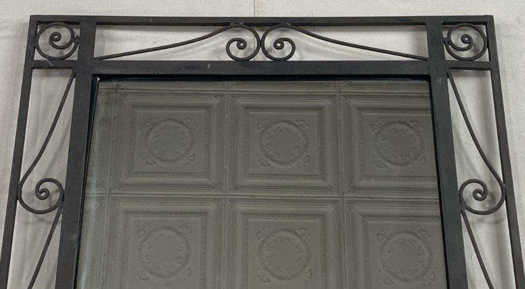 Wrought Iron Scrollwork Mirror - 3