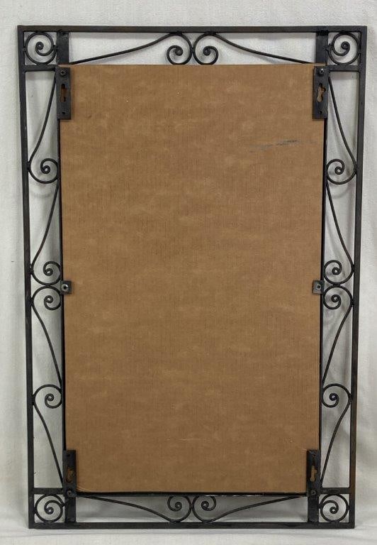 Wrought Iron Scrollwork Mirror - 4