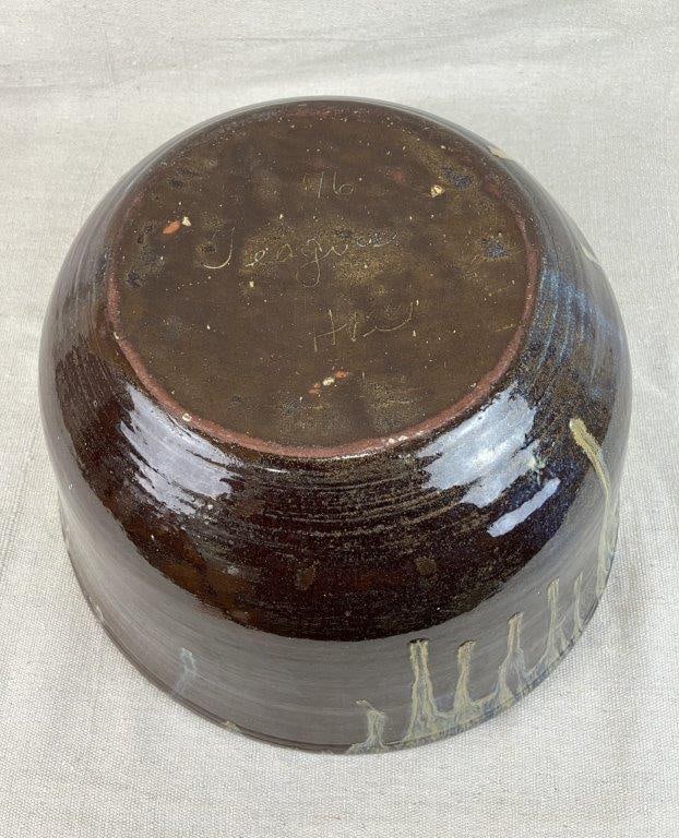 Large Hobart Garner Teague Pottery Punch Bowl, 1976 - 7