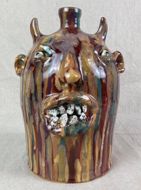 Devil Face Jug by Marvin Bailey - 3