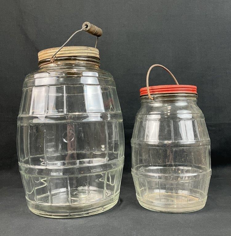 Two Country Store Barrel Jars - 3