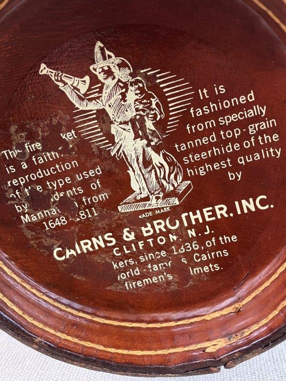 Hand-Painted "Loyal Papeete" Leather Fire Bucket - 10