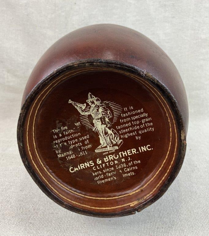 Hand-Painted "Loyal Papeete" Leather Fire Bucket - 9