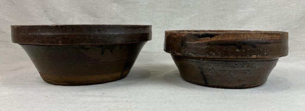 Two Glazed Stoneware Bowls - 2