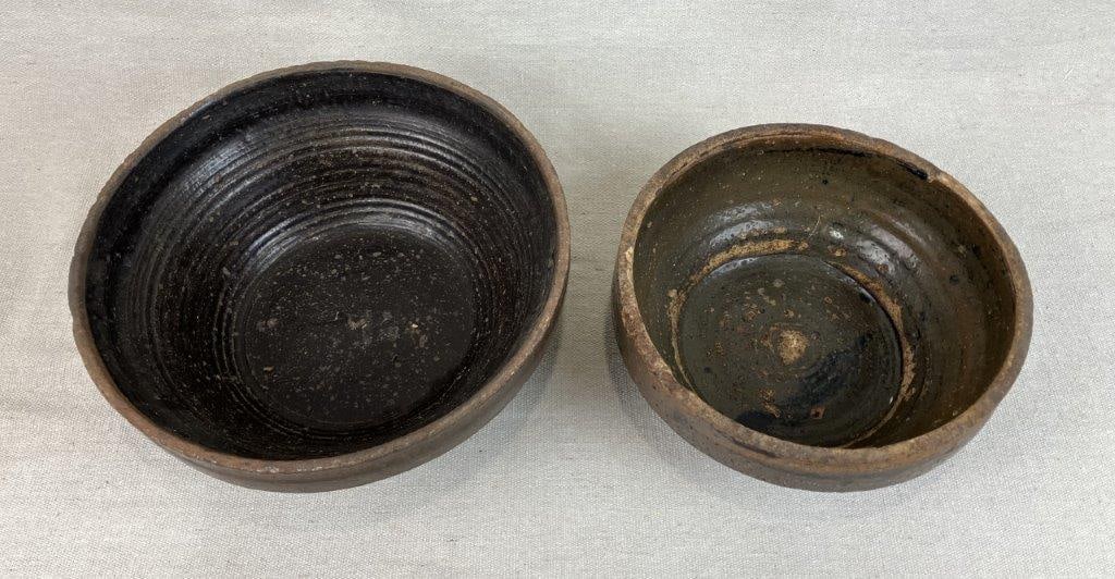 Two Glazed Stoneware Bowls - 3
