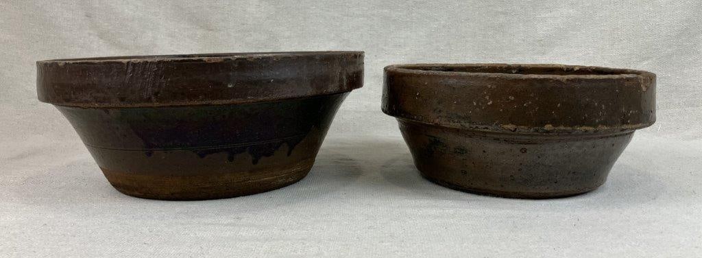 Two Glazed Stoneware Bowls - 7